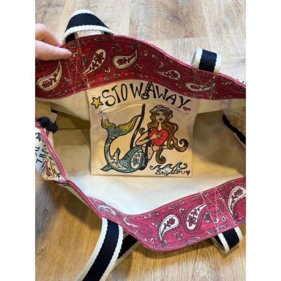Brighton "Seas The Day" Canvas Tote Bag - Picture 5 of 6